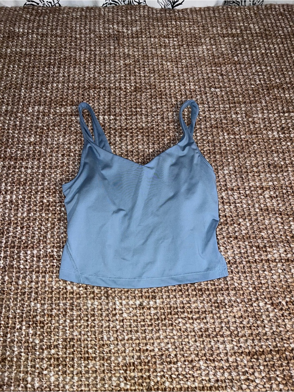Women's Slate Blue V-Neck Tank Top